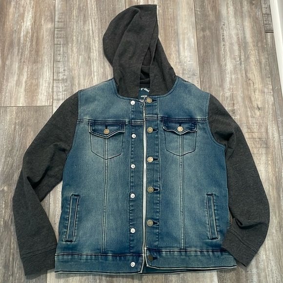 Art Class Jean Jacket Hoodie 12-14 - Picture 1 of 8